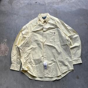 Mens yellow polo ralph lauren button up